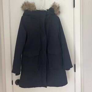 Womens Uniqlo Ultra Warm Hybrid Down Coat XS - Color Blue Navy